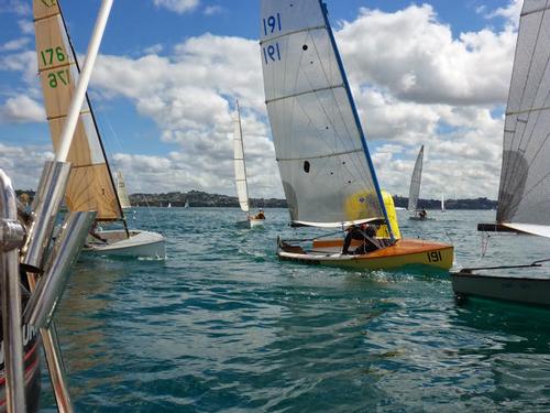 Light airs finish. #191 Chris Mitchell ahead of #176 Mark O'Brien and #2 Phil Nicholls - 2014 3.7 Class National Championship © Todd Burrough